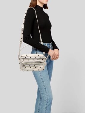 Acne Studios Camero Runway Bag Polka Dot Suede. Limited edition